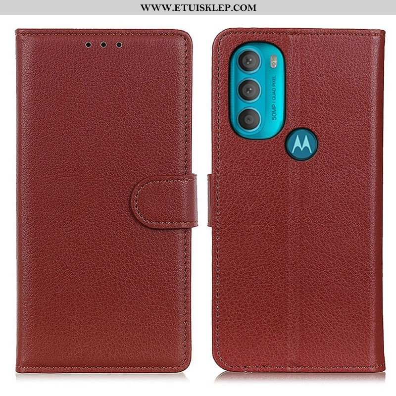 Etui Na Telefon Pokrowce do Moto G71 5G Tradycyjnie Liczi